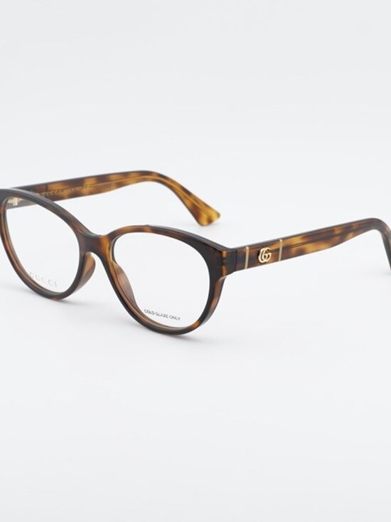 Gucci GG0633O 002 Eyeglasses Havana 54mm Oval Frame main image 11